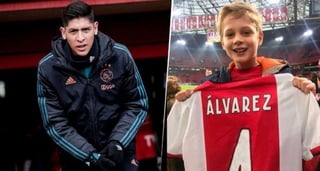 El pequeño posó después del partido donde el Ajax derrotó 6-1 al Den Haag con la playera del seleccionado mexicano. (CORTESÍA)