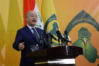 El presidente iraquí, Barham Salih, presentó hoy su renuncia al parlamento para “evitar violar un principio constitucional” y en respuesta a “la voluntad del pueblo” expresada en las movilizaciones sociales que desde octubre, exigen un cambio político. (ARCHIVO)