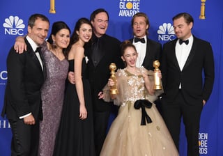 Nominada. Once Upon a Time ... in Hollywood ganó los Globos de Oro a la mejor película de comedia o musical y mejor guion. (AP)