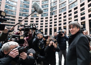 Puigdemont mostró confianza en que los eurodiputados socialistas voten en contra de retirarles la inmunidad. (EFE)