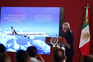 El mantenimiento de la aeronave ha tenido un costo de 28 millones de pesos, 13 millones se destinaron para conservación y 15 millones de mantenimiento. (NOTIMEX)