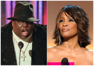 Cantantes. Notorious B.I.G. y Whitney Houston, ambos difuntos artistas, serán incorporados al Salón de la Fama. (AP)