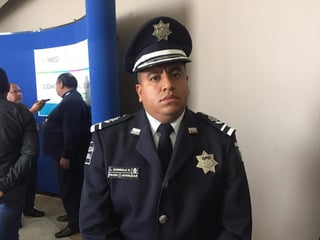 Luis Gurrola Hernández es comisario de la Policía del Estado y que cuenta con 11 años de carrera. (ANGÉLICA SANDOVAL)
