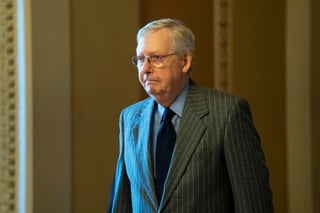 El líder de la mayoría republicana en el Senado propuso un esquema para el desarrollo del juicio. (ARCHIVO) 