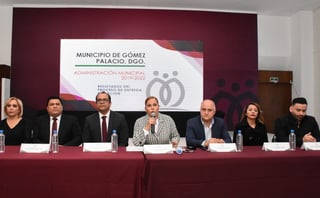 La presentación de los resultados de la investigación estuvo encabezada por la alcaldesa de Gómez Palacio, Marina Vitela. (CORTESÍA)