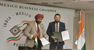 El alcalde firmó un convenio con la embajada de la India.