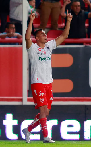 Daniel Álvarez celebra tras marcar el tanto del empate ante San Luis en el minuto 89. (JAM MEDIA)