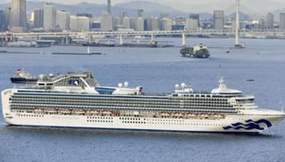 El buque había zarpado de Yokohama el pasado 20 de enero y abordo hay 3,500 pasajeros. (AP) 