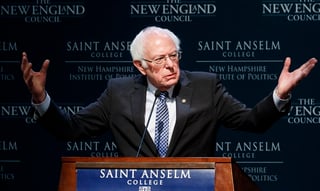 El senador estadounidense Bernie Sanders lidera la intención de voto en Nuevo Hampshire.