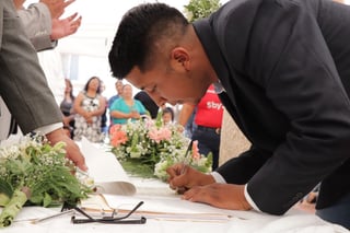 Todo se encuentra listo para las bodas colectivas que se realizarán en coordinación con el DIF Coahuila y el Gobierno del Estado. (EL SIGLO DE TORREÓN)
