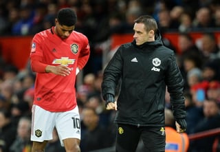 Rashford sufrió la inoportuna lesión el pasado 15 de enero durante el partido de la tercera ronda de la FA Cup ante Wolverhampton. (ARCHIVO)
