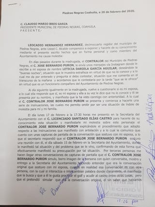 A través de su página de Facebook, Leocadio Hérnández Hernández dio a conocer que presentó una escrito ante las autoridades municipales. (FACEBOOK)