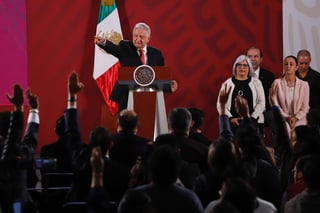 López Obrador informó que se está analizando la posibilidad de realizar una exposición sobre drogas sintéticas en el Zócalo capitalino. (EL UNIVERSAL)