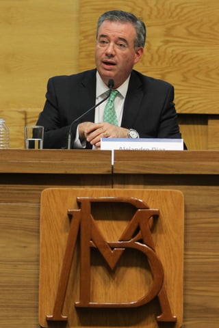 Alejandro Díaz de León, gobernador del Banco de México. (ARCHIVO) 