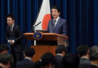 El primer ministro japonés, Shinzo Abe, habló de las nuevas medidas contra el COVID-19. (EFE) 