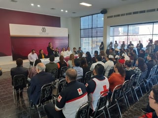 El convenio de colaboración se firmó ayer en el salón Benito Juárez de la presidencia municipal. (EL SIGLO DE TORREÓN/ANGÉLICA SANDOVAL)