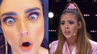 Aislinn Derbez ha provocado risas entre usuarios de redes sociales al publicar un video en el que aparece imitando a la cantante Danna Paola, lo que ha generado que se vuelva tendencia en la red. (CAPTURADEPANTALLA) 
