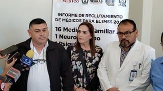 Autoridades del IMSS y el municipio de Piedras Negras concluyeron su participación en el Draft de médicos y reclutaron a 28. (EL SIGLO COAHUILA)