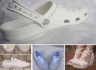 Algunos internautas quisieron apoyar diciendo que las opciones podrían ser los segundos zapatos de boda. (INTERNET)