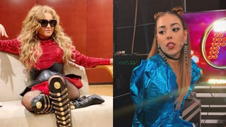 La cantautora mexicana Danna Paola, fue atacada en redes sociales tras compartir un video en su red social, donde imita y supuestamente se burla de la cantante Paulina Rubio. (INSTAGRAM)