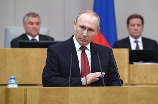Bajo la ley actual, Putin no podría postularse para presidente nuevamente en 2024. (ARCHIVO) 