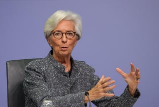 La presidenta del Banco Central Europeo (BCE), Christine Lagarde, dijo que los nuevos estímulos monetarios que ha aprobado la entidad representan el 7.3 % del producto interior bruto (PIB) de la zonal del euro. (ARCHIVO) 