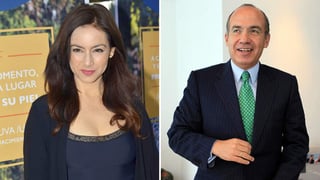 Le responde. A Claudia Lizaldi no le gustó que el expresidente, Felipe Calderón, criticara al gobierno actual. (ARCHIVO)