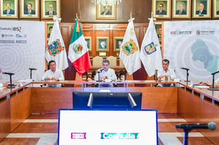 Los gobernadores de Nuevo León, Coahuila y Tamaulipas realizaron en Saltillo la Segunda Reunión de Coordinación del Sureste para establecer medidas conjuntas ante la contingencia COVID-19. (TWITTER)