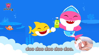 Video. Una escena de la nueva canción de Baby Shark, que ha sido modificada para dar consejos de higiene a los niños. (AP)