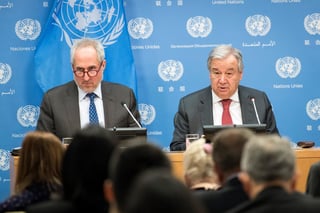 El vocero de la ONU, Stephane Dujarric, dijo que la conferencia se realizará “apenas lo permitan las circunstancias, pero en abril de 2021 a más tardar”.
(ARCHIVO)