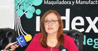 Blanca Tabares García, presidenta de la Industria Maquiladora de Exportación (INDEX) en Piedras Negras.(ARCHIVO)
