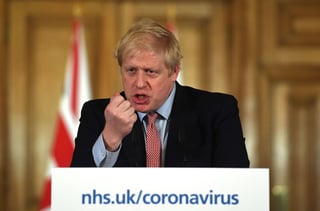 El primer ministro Boris Johnson ingresó a terapia intensiva el lunes, tras la persistencia de los síntomas de COVID-19. (EFE) 