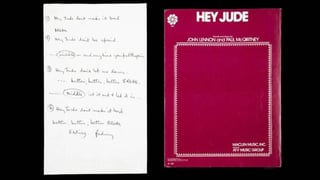 Junto a la letra de Hey Jude también se subastaron cerca de 250 objetos pertenecientes al cuarteto de Liverpool. (CORTESÍA)