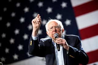 Bernie Sanders expresó este lunes su apoyo al que ha sido su rival, el exvicepresidente Joe Biden. (ARCHIVO)