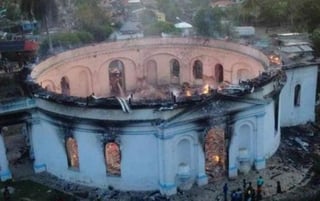 El templo que se incendió es considerado patrimonio de la humanidad en Haití. (ESPECIAL) 