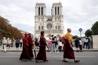 La campana mayor de Notre Dame, llamada popularmente 'Emmanuelle', sonará mañana miércoles a las 20:00 hora local (18:00 GMT) en recuerdo del incendio que arrasó la cubierta y parte de la catedral, cuando se cumple un año del fatídico fuego. (ARCHIVO)