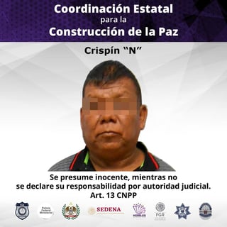 El gobierno de Morelos informó que detuvó a Crispín N., identificado como uno de los principales operadores del grupo delictivo Guerreros Unidos asociados al Cartel de Jalisco Nueva Generación (CJNG). (ARCHIVO)