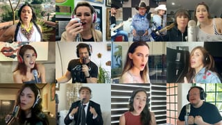 Varios cantantes mexicanos sumaron sus voces para interpretar el tema Resistiré México, un canto de fuerza y esperanza ante la crisis sanitaria por el coronavirus. (ESPECIAL)