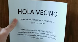 La nota y las palabras de los vecinos del médico fueron aplaudidas en redes sociales (CAPTURA)  