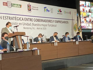Esta tarde se realizó la Reunión Estratégica entre Gobernadores y Empresarios en Monterrey. (EL SIGLO COAHUILA)