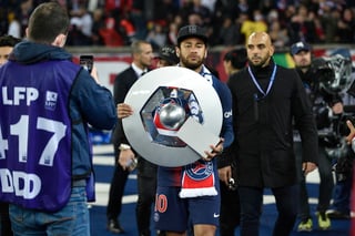 El brasileño Neymar Jr. conquistó su tercer campeonato de la Ligue 1 desde que llegó en agosto de 2017.