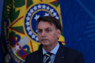 El presidente de Brasil, el ultraderechista Jair Bolsonaro, participó este domingo en un nuevo acto en Brasilia contra el Congreso y la Corte Suprema. (ARCHIVO) 