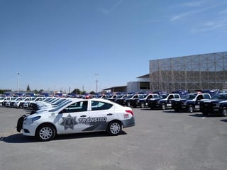 De las unidades arrendadas, 25 camionetas de la marca FORD F-150 fueron para la Policía Municipal mientras que 20 automóviles Nissan Versa modelo 2020 se asignaron para Tránsito y Vialidad. (ANGÉLICA SANDOVAL)
