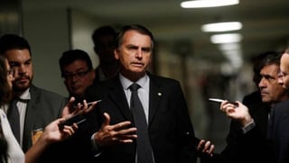 Este lunes, Bolsonaro (foto) comentó esos incidentes y dijo no haberlos visto, pese a ocurrir a escasos metros de él. (ARCHIVO) 