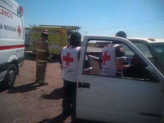 La camioneta donde trasladaban al lesionado fue interceptada por una ambulancia de la Cruz Roja en el ejido Aquiles Serdán.