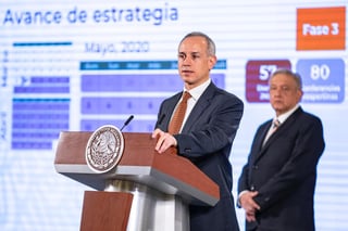 López-Gatell señaló que ya van 57 días de la Jornada Nacional de Sana Distancia; sin embargo, advirtió que faltan aún 13 días para su conclusión, por lo que llamó a continuar con las medidas. (EL UNIVERSAL)