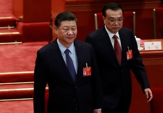  China no se fijará este año un objetivo de crecimiento económico debido a la 'gran incertidumbre' respecto a la pandemia de coronavirus y el entorno y el comercio internacionales, anunció hoy el primer ministro chino, Li Keqiang, en la sesión de apertura de la Asamblea Nacional Popular (ANP). (ARCHIVO)