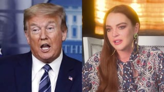 El presidente de Estados Unidos, Donald Trump, se encuentra en el ojo del escándalo tras circular en redes sociales un supuesto audio donde habla de forma inapropiada sobre Lindsay Lohan. (ESPECIAL)
