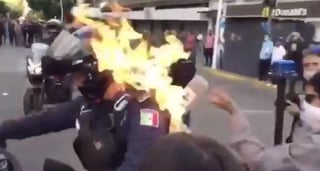 Manifestantes se pronunciaron con actos violentos durante las protestas por el fallecimiento de Giovanni López (CAPTURA)  