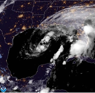 La tormenta tropical Cristóbal, que tocará tierra este domingo en la costa sur de Estados Unidos, impacta ya con fuertes vientos la región del delta del río Mississippi, en Luisiana (Estados Unidos), según el Centro Nacional de Huracanes (CNE). (EFE)